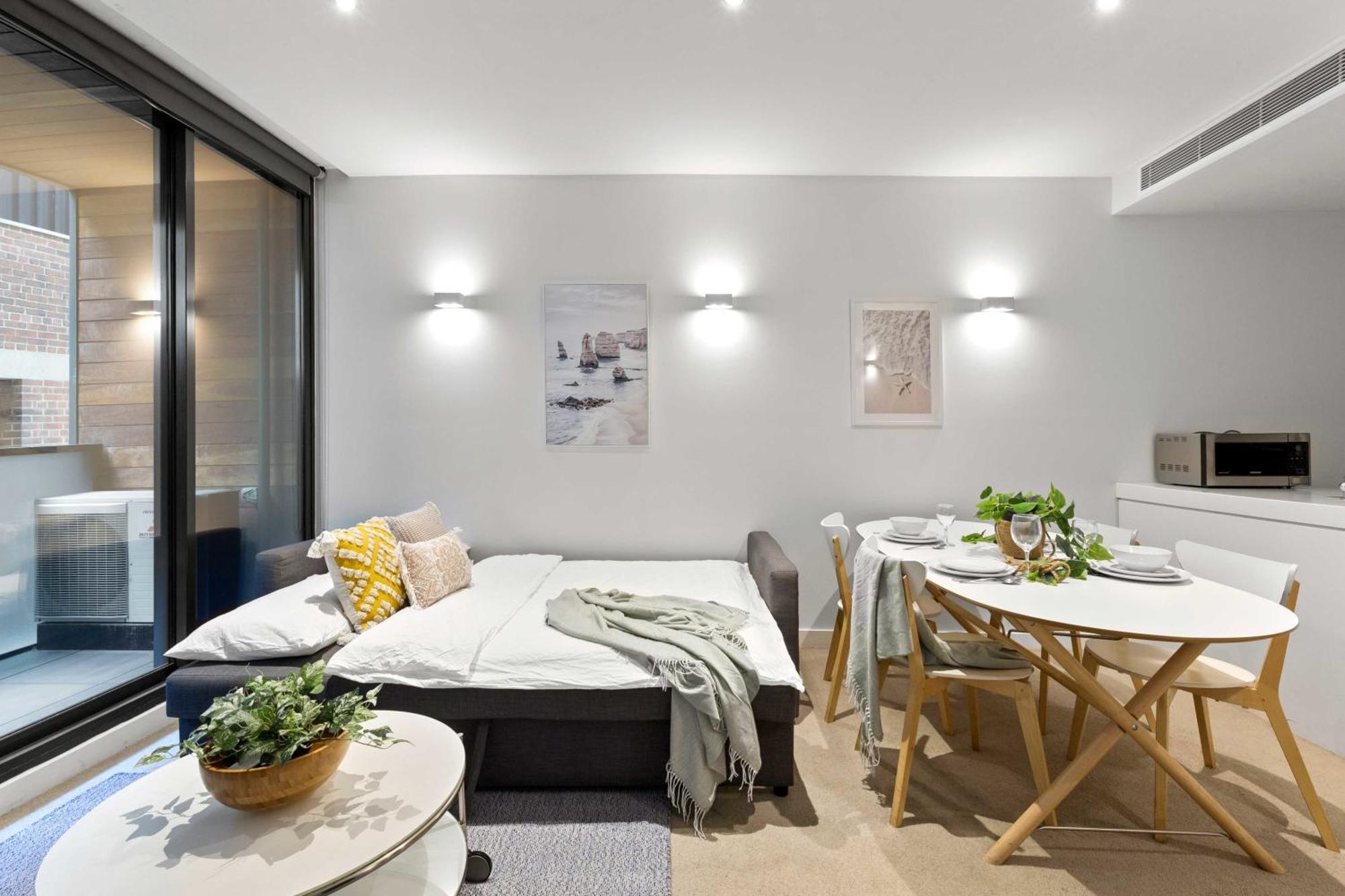 A Chic & Comfy 2Br Apt Near Federation Square Melbourne Exterior foto
